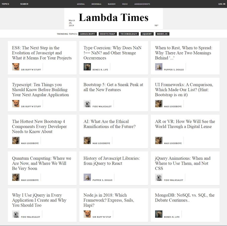 Sprint Challenge - Applied JS